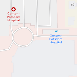 canton potsdam hospital map